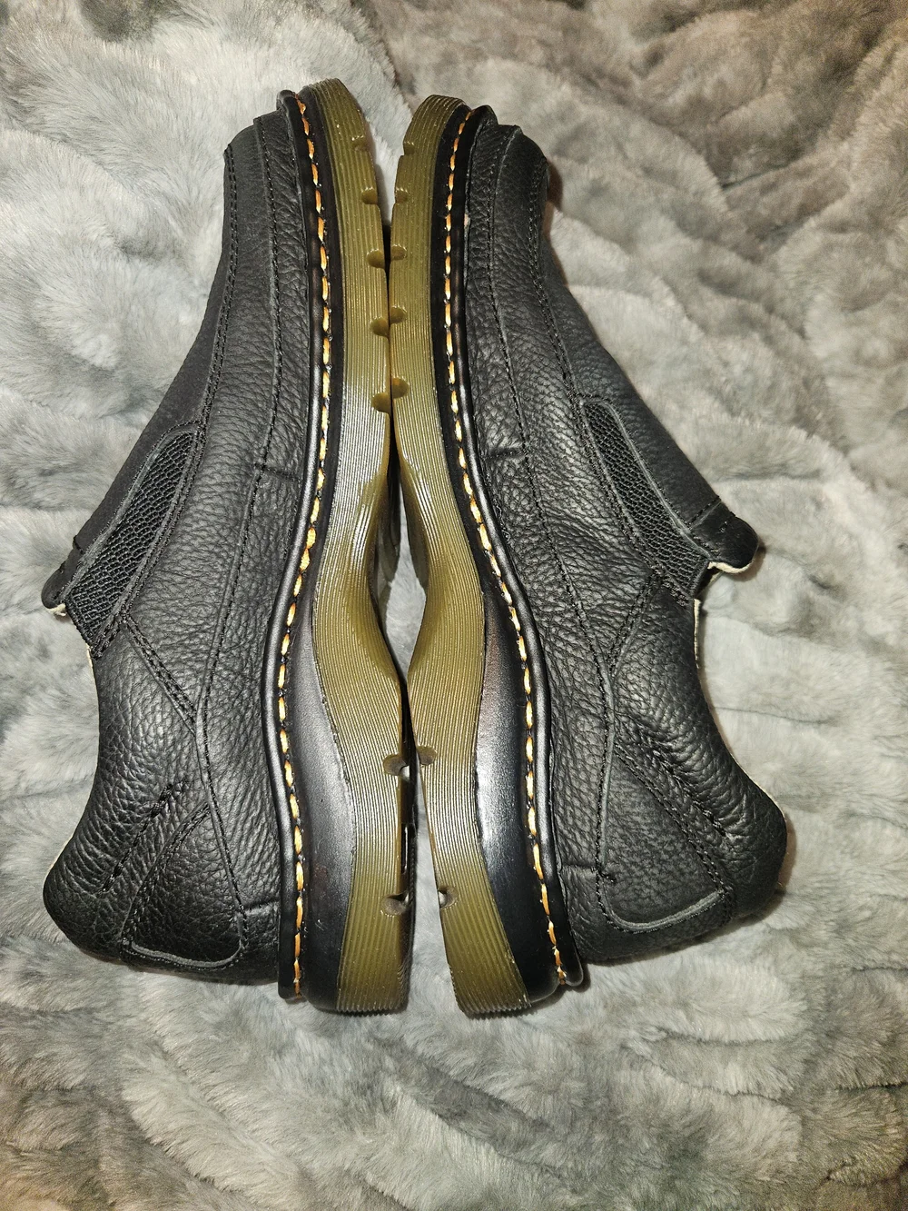 Dr. Martens Black Slip-On Leather Loafers